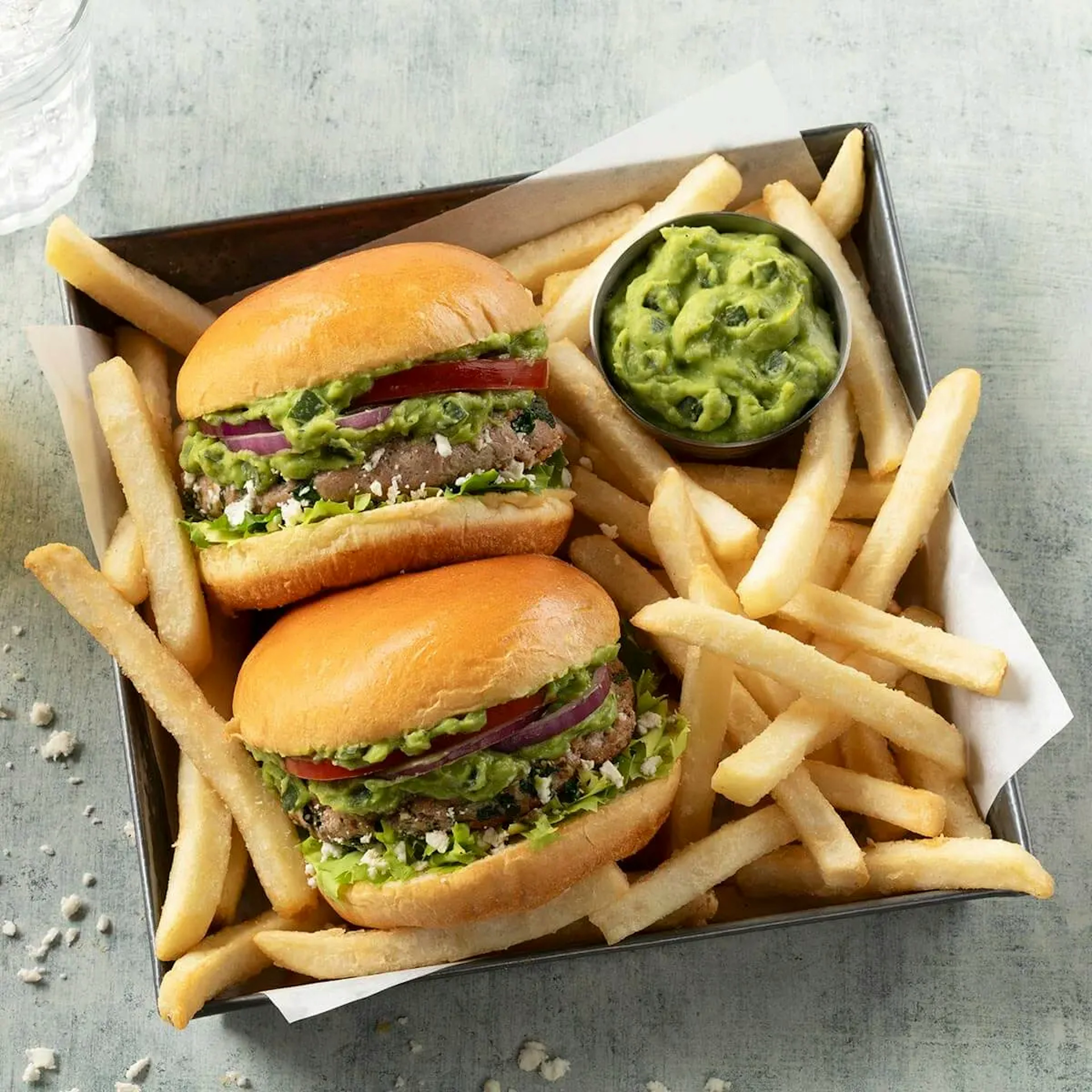 Mediterranean Turkey Burger with Cucumber Tzatziki Avocado