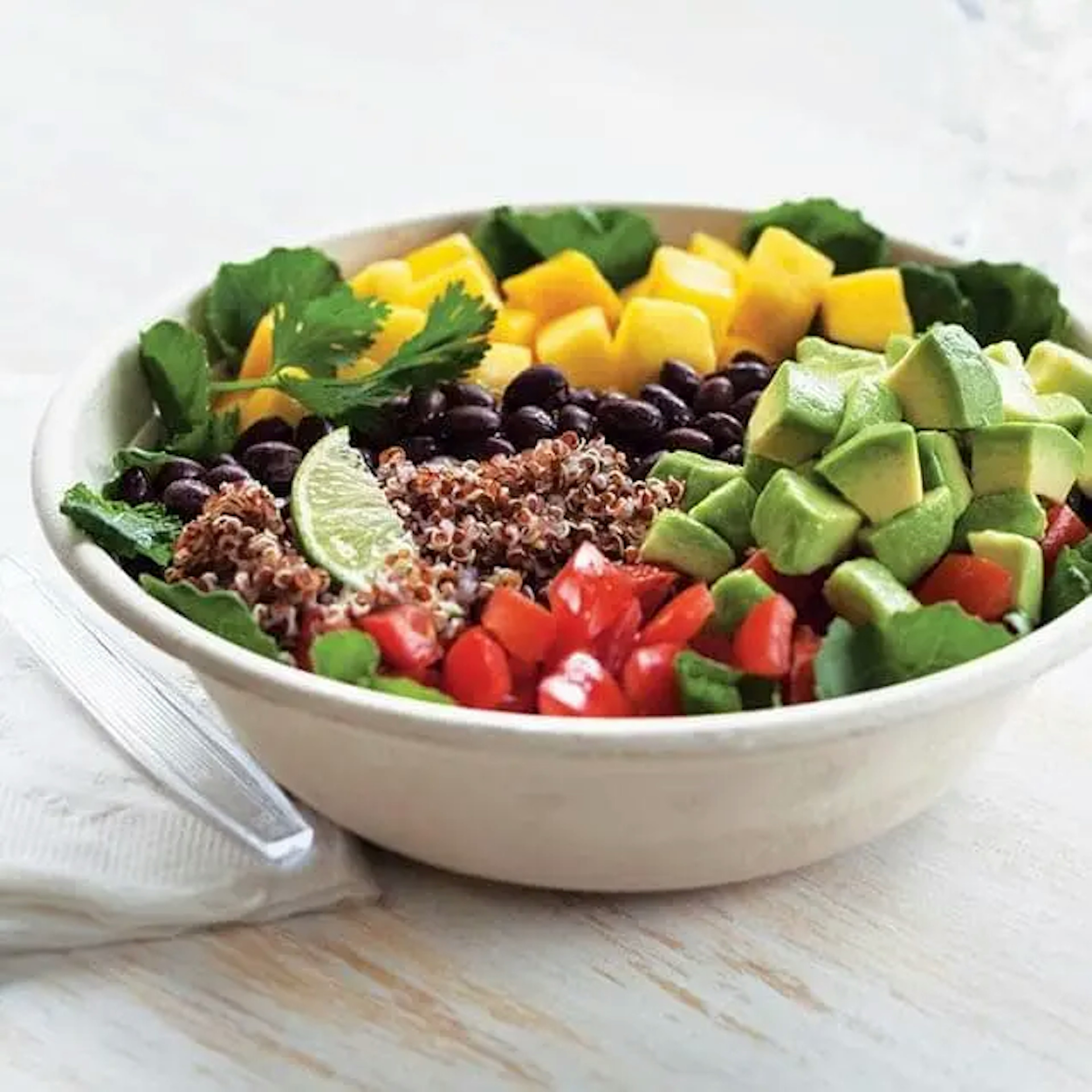 Mango Avocado Quinoa Salad Bowl