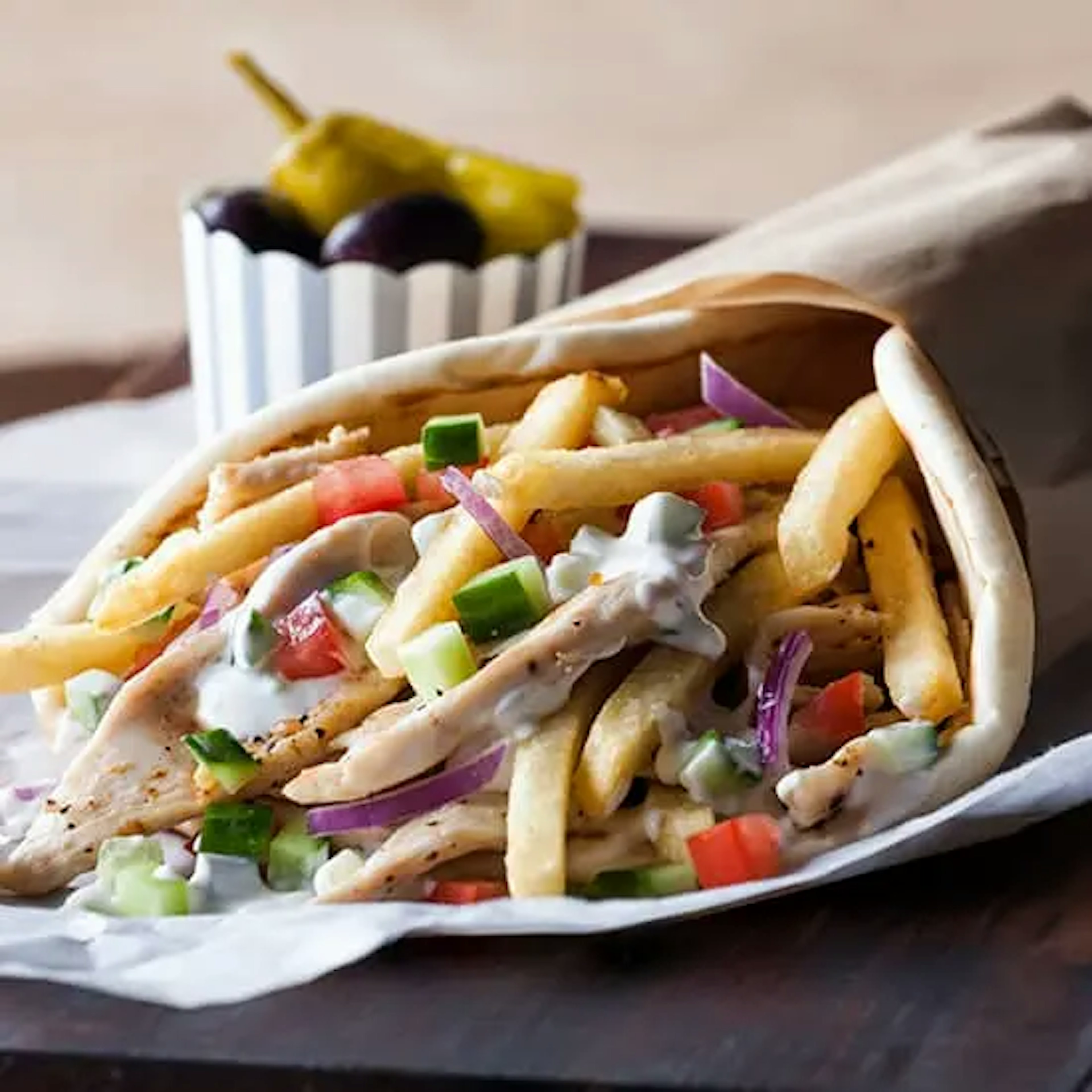 Whole Wheat Gyro Sandwich