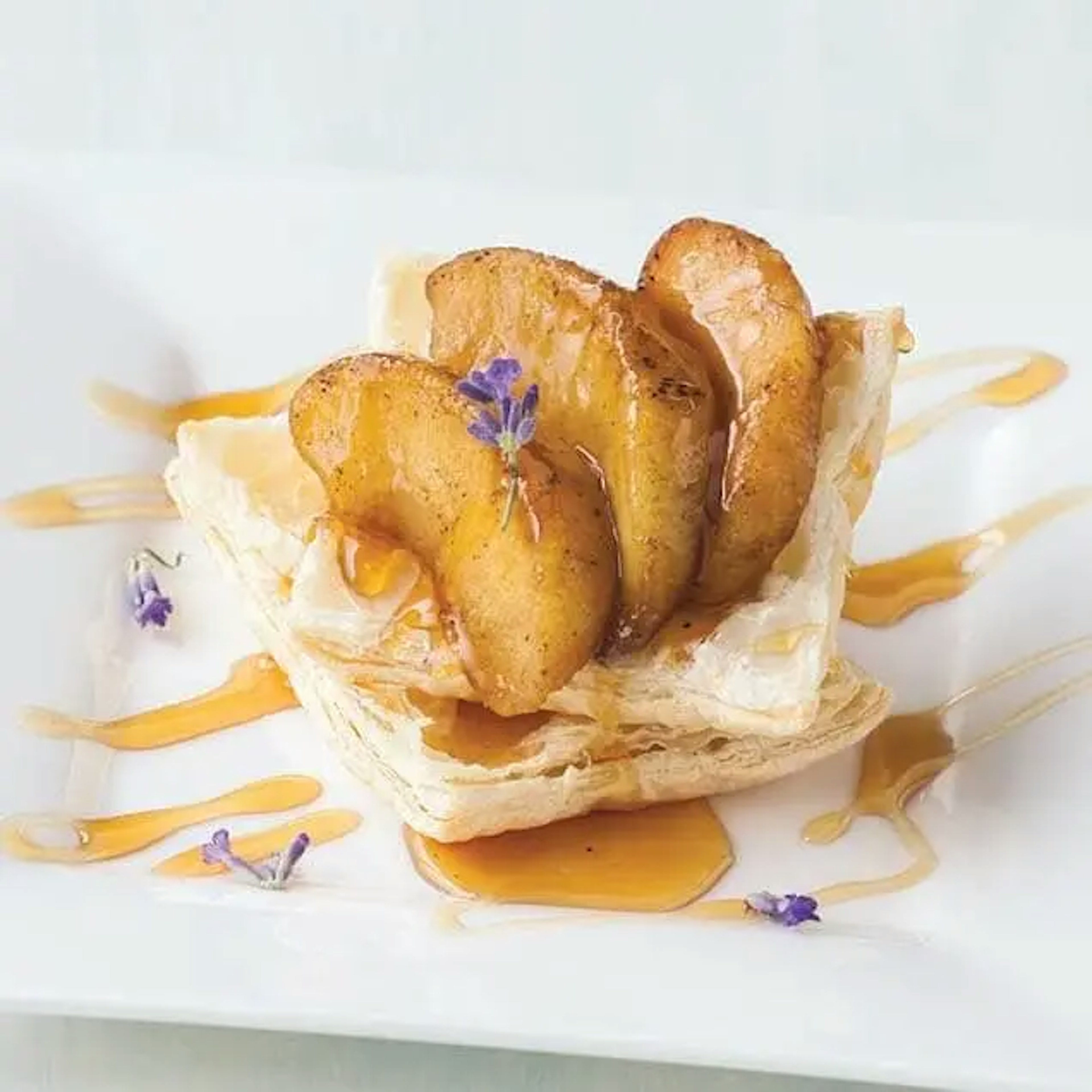 Puff Pastry and Fuji Apples with Honey and Lavender