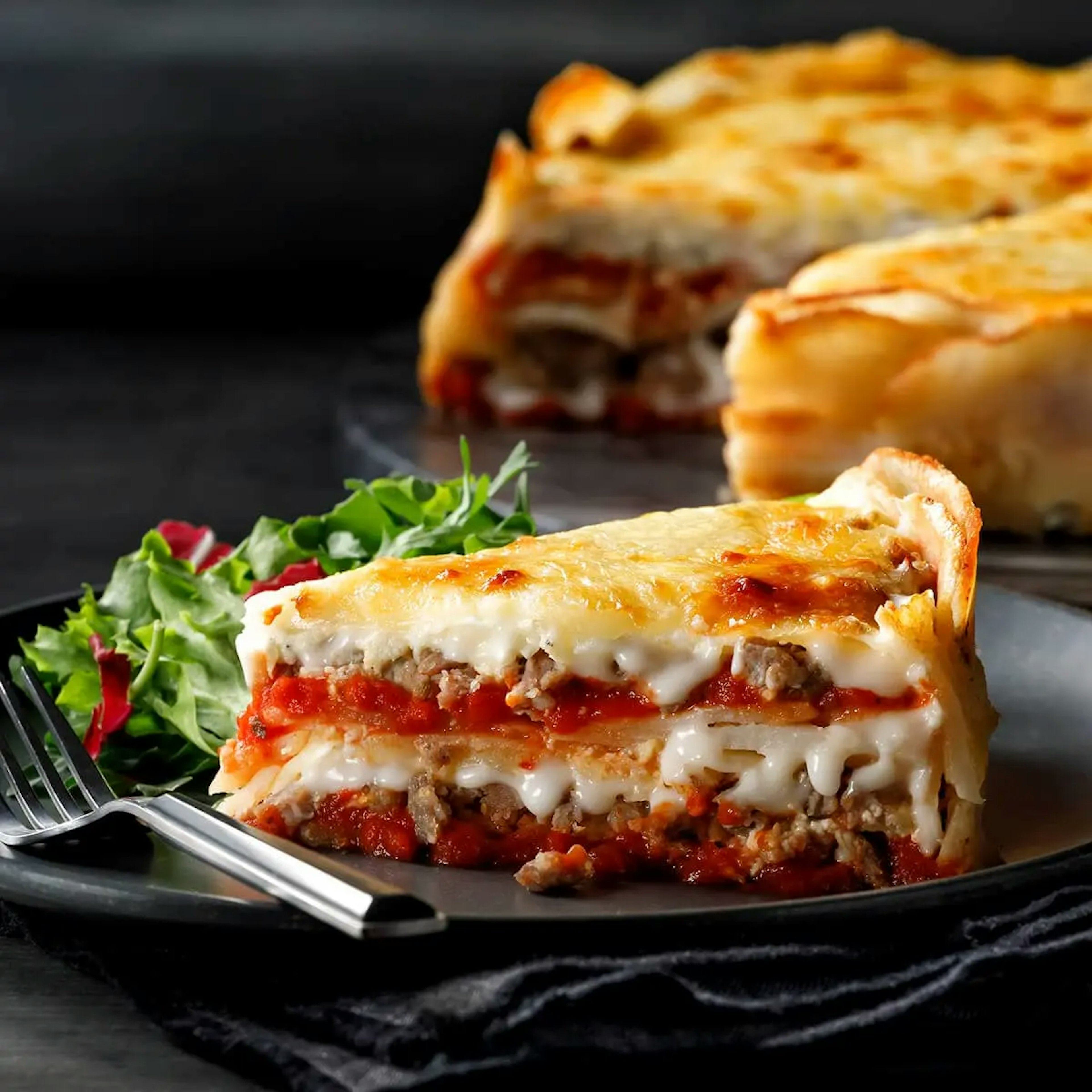 Zesty Italian Sausage Potato Lasagna