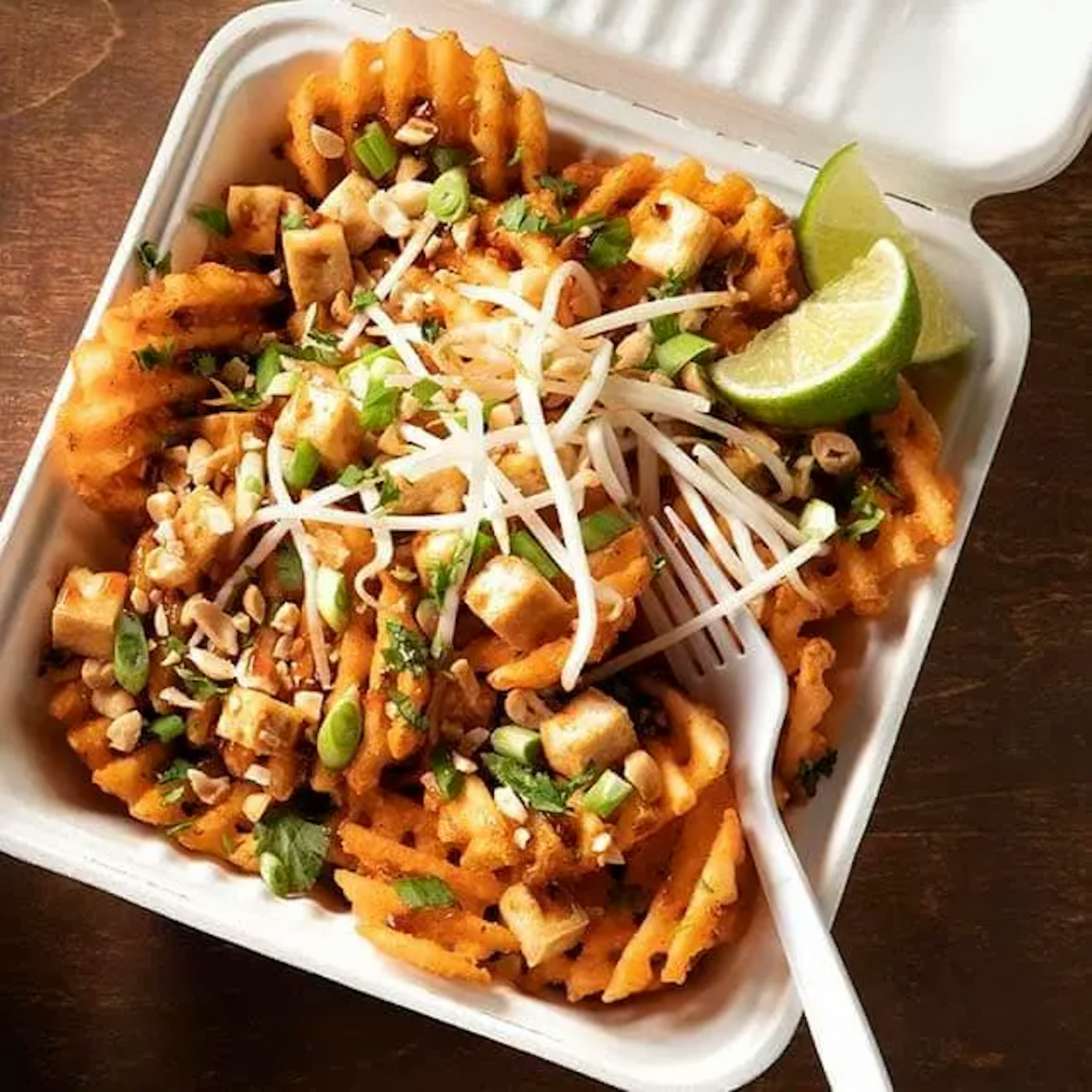 Pad Thai Lattice Fries