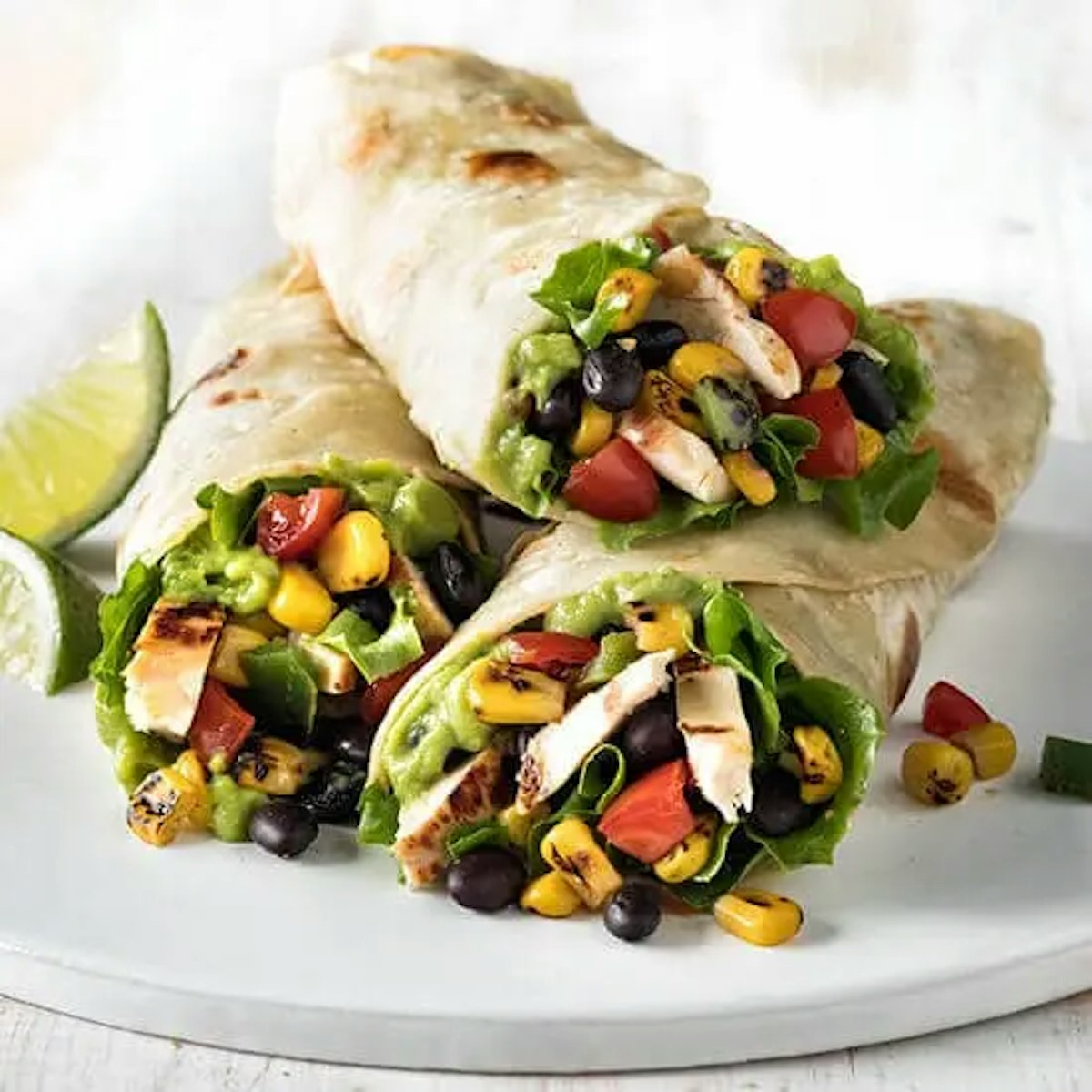 Fiesta Chicken Wrap Recipe Card