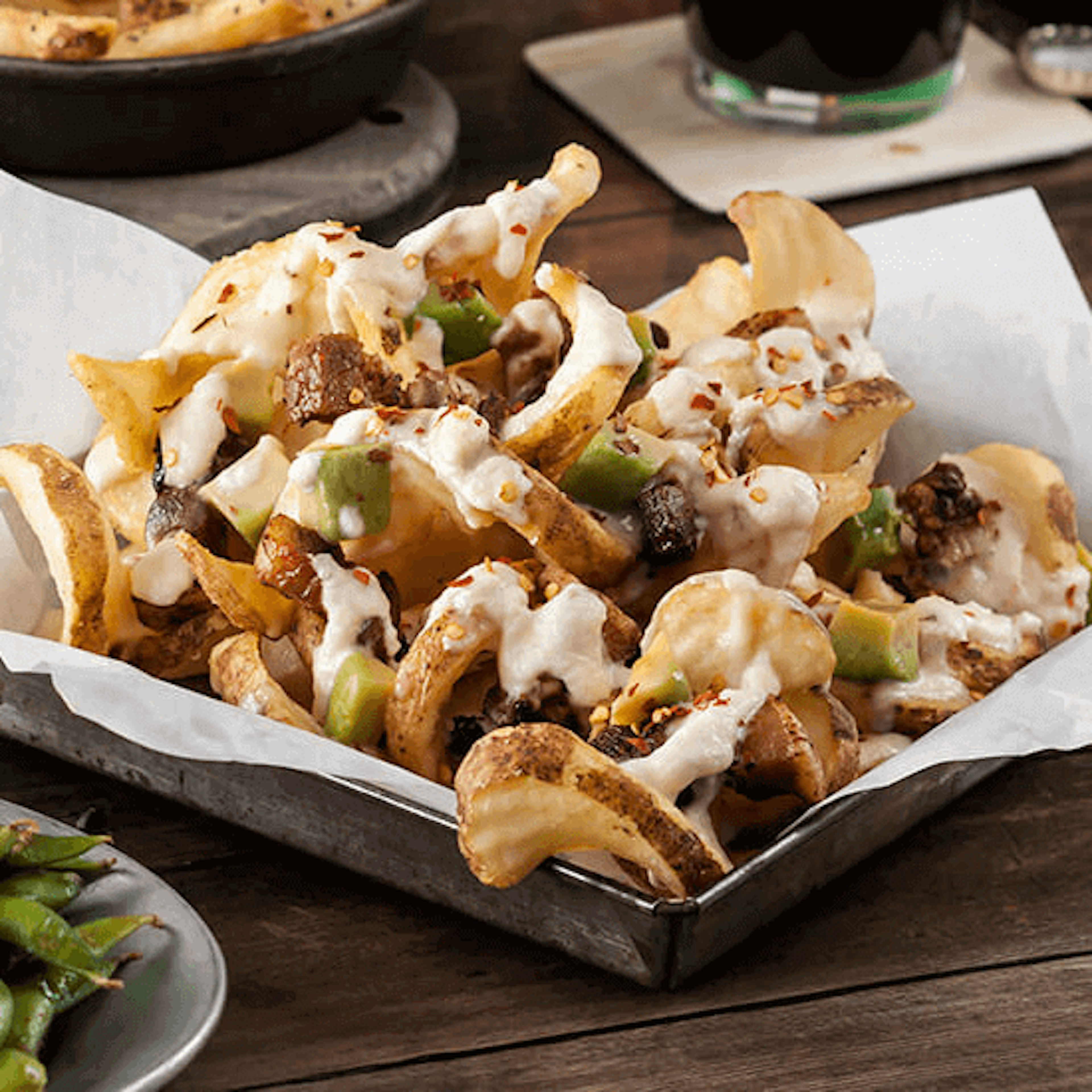 Loaded Ghost Pepper Cheese Pork Belly SIDEWINDERS™ Fries