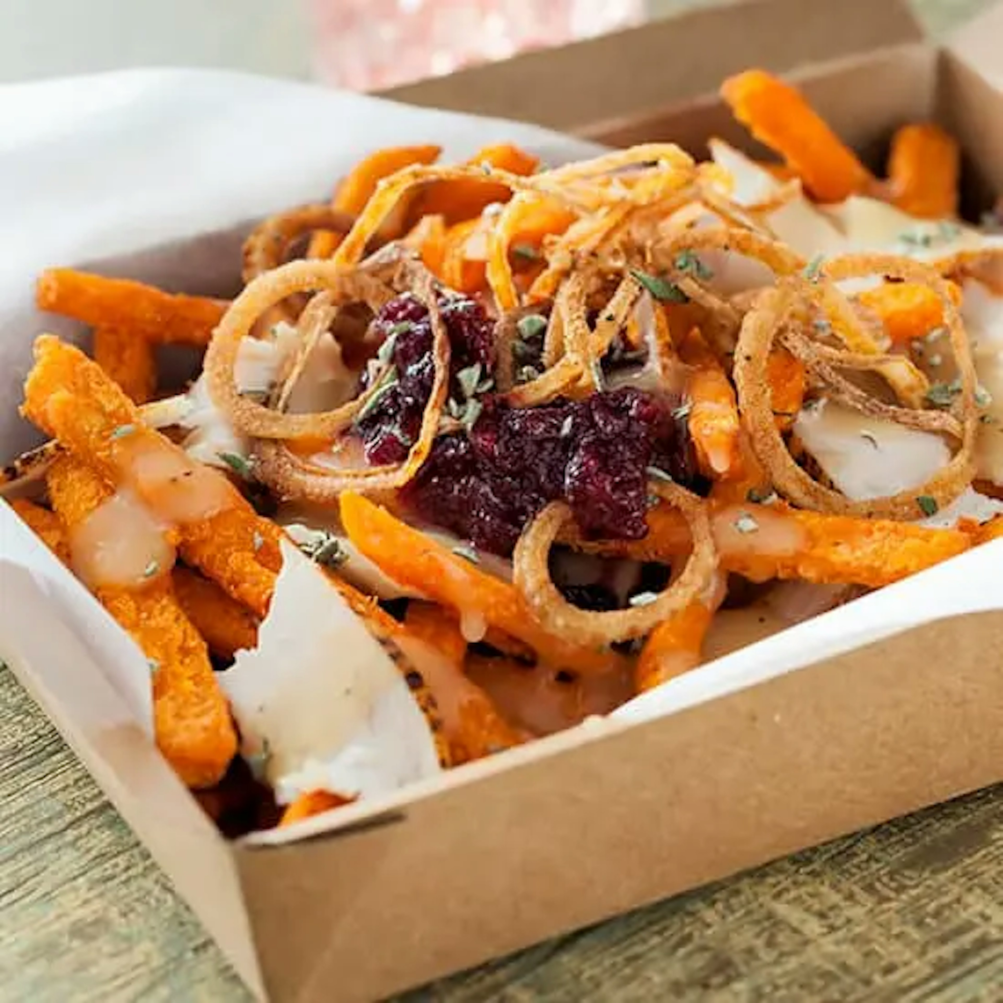 Thanksgiving Sweet Potato Poutine