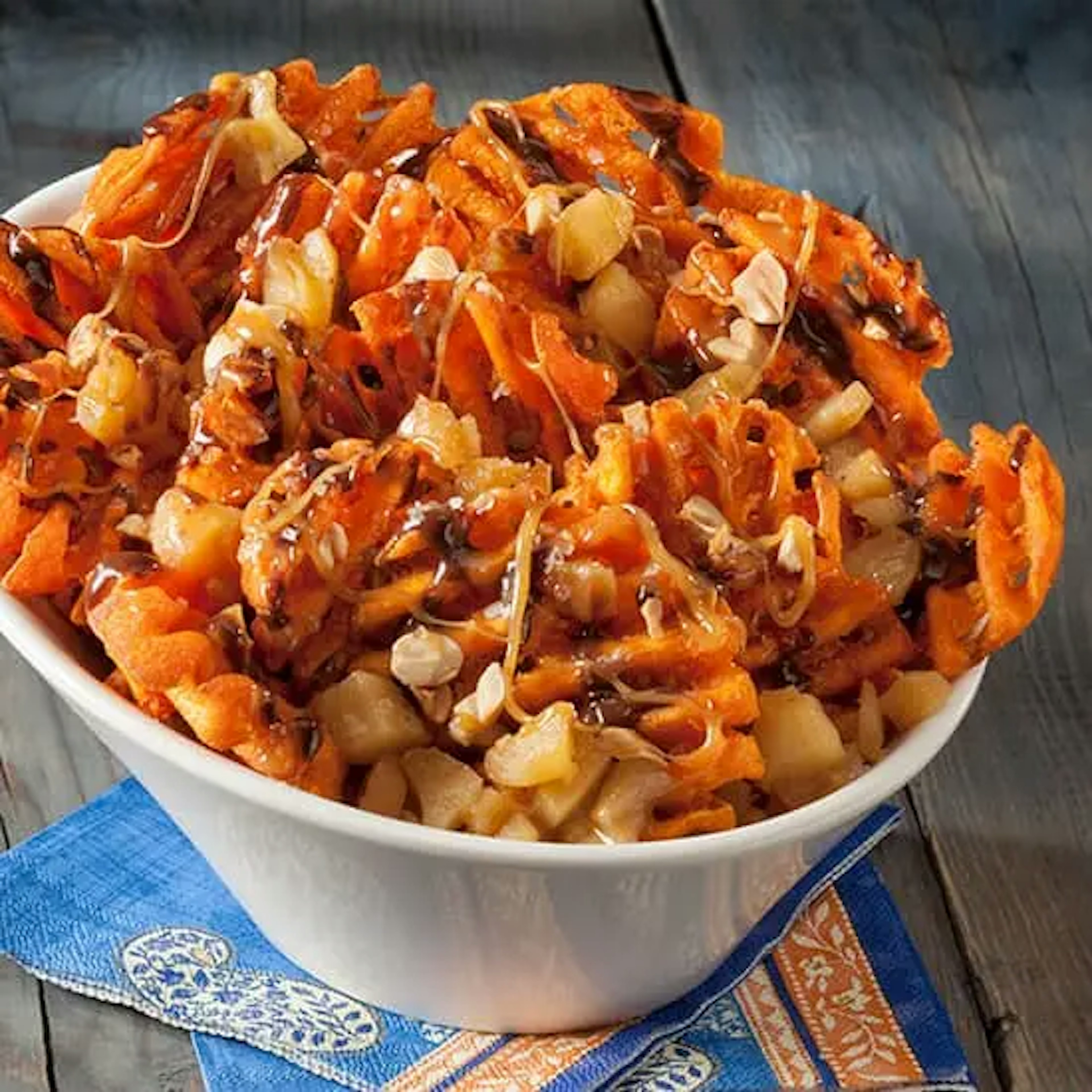 Salted Caramel Apple Poutine