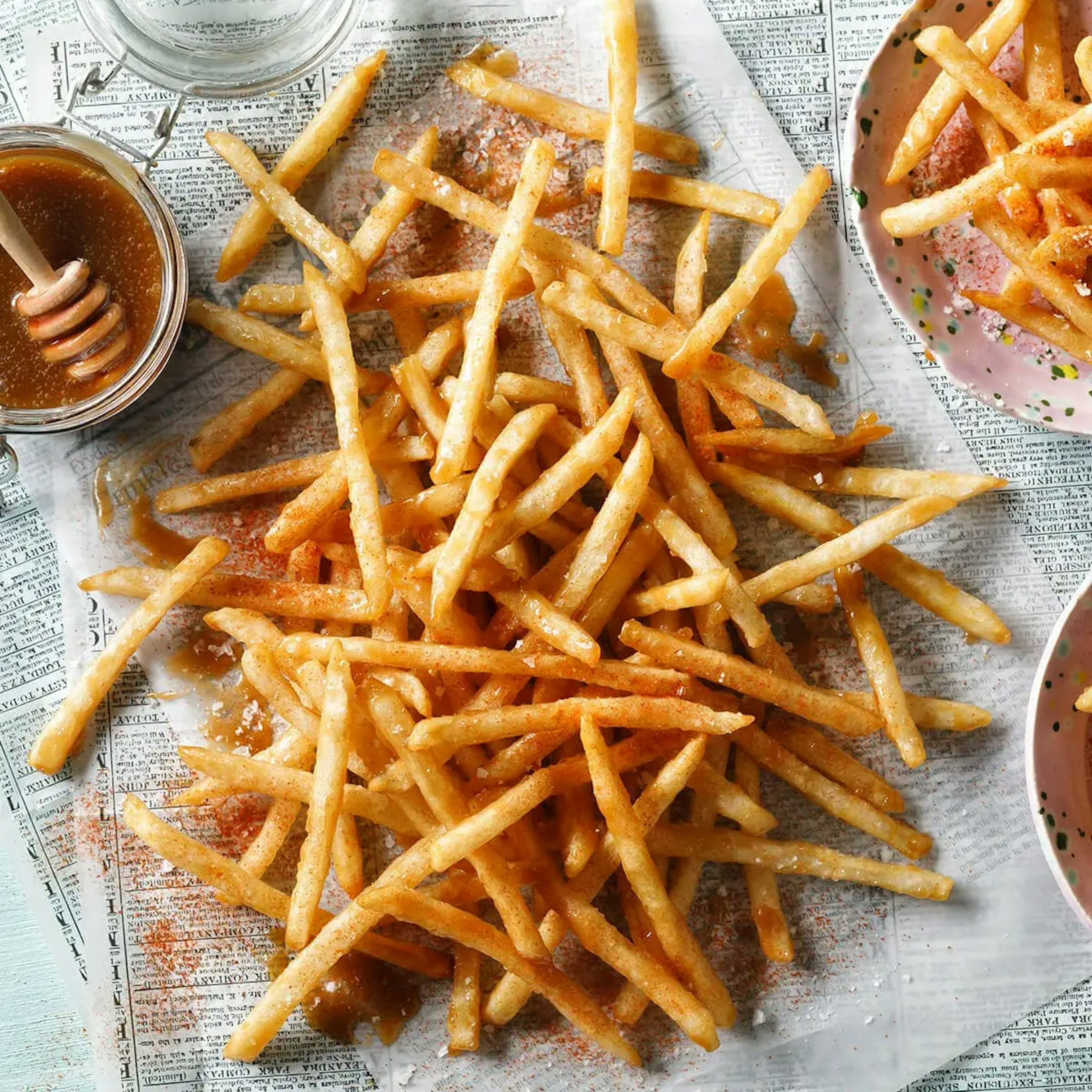 Korean Honey Butter Fries Recipe Card